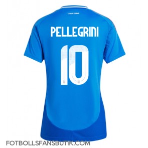 Italien Lorenzo Pellegrini #10 Replika Hemmatröja Damer EM 2024 Kortärmad